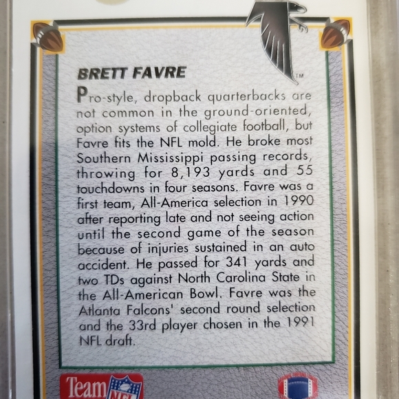 🛑SOLD🛑1991 Upper Deck Rookie Brett Favr - Picture 4 of 4